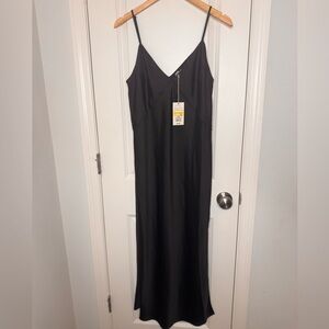 Elegant Black Slip Dress
